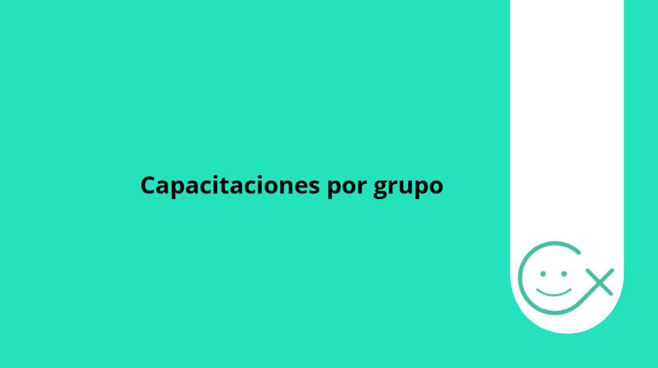 Capacitaciones por grupo